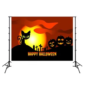 7x5ft cơn ác mộng trước khi giáng sinh theo chủ đề bối cảnh cho 2024 Halloween bí ngô Jack chủ đề sinh nhật bé tắm đạo cụ ảnh