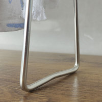 Étagère à chiffons moderne en acier inoxydable 304 épais à deux niveaux pour la cuisine, la salle de bain et le nettoyage.