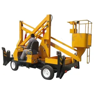 Compact Boom Lift Hydraulic Aerial Work Platform Articulated Tracked Cherry Picker