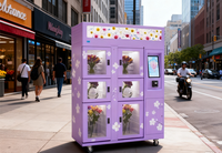 Distributeur automatique de fleurs Winnsen personnalisé 24h/24 avec écran tactile, 16 bouquets, à vendre