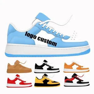 Fabricantes de zapatos personalizados, zapatos de skate OEM personalizado con estampado, diseño de zapatillas de correr gruesas de alta calidad con mi logotipo de marca