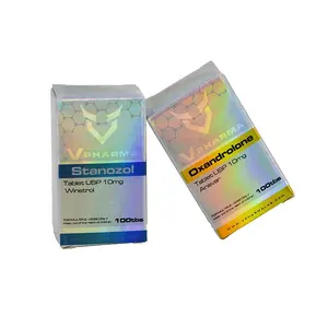 Benutzer definierte Papier medizin 1ml 3ml 10ml Testo ätherische Öl fläschchen Etikett Verpackung Aluminium boxen