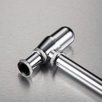 Bouteille en alliage de zinc T-trap Durable Siphon déchets vanité bassin accessoires de plomberie couverture murale salle de bain raccord égouttoir