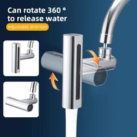 Universal Triple Gear Flying Rain Falls Outlet Accessoires de robinet de cuisine à domicile avec mousseur rotatif Robinet de pluie universel
