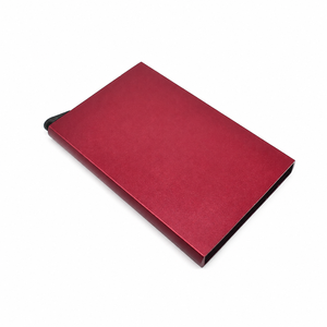 Custom Logo <b>Card</b> Case for Men Women B2B Wholesale Custom Slim Metal Wallet Aluminum Pop Up <b>Card</b> Holder with RFID Protection - Product Image 1