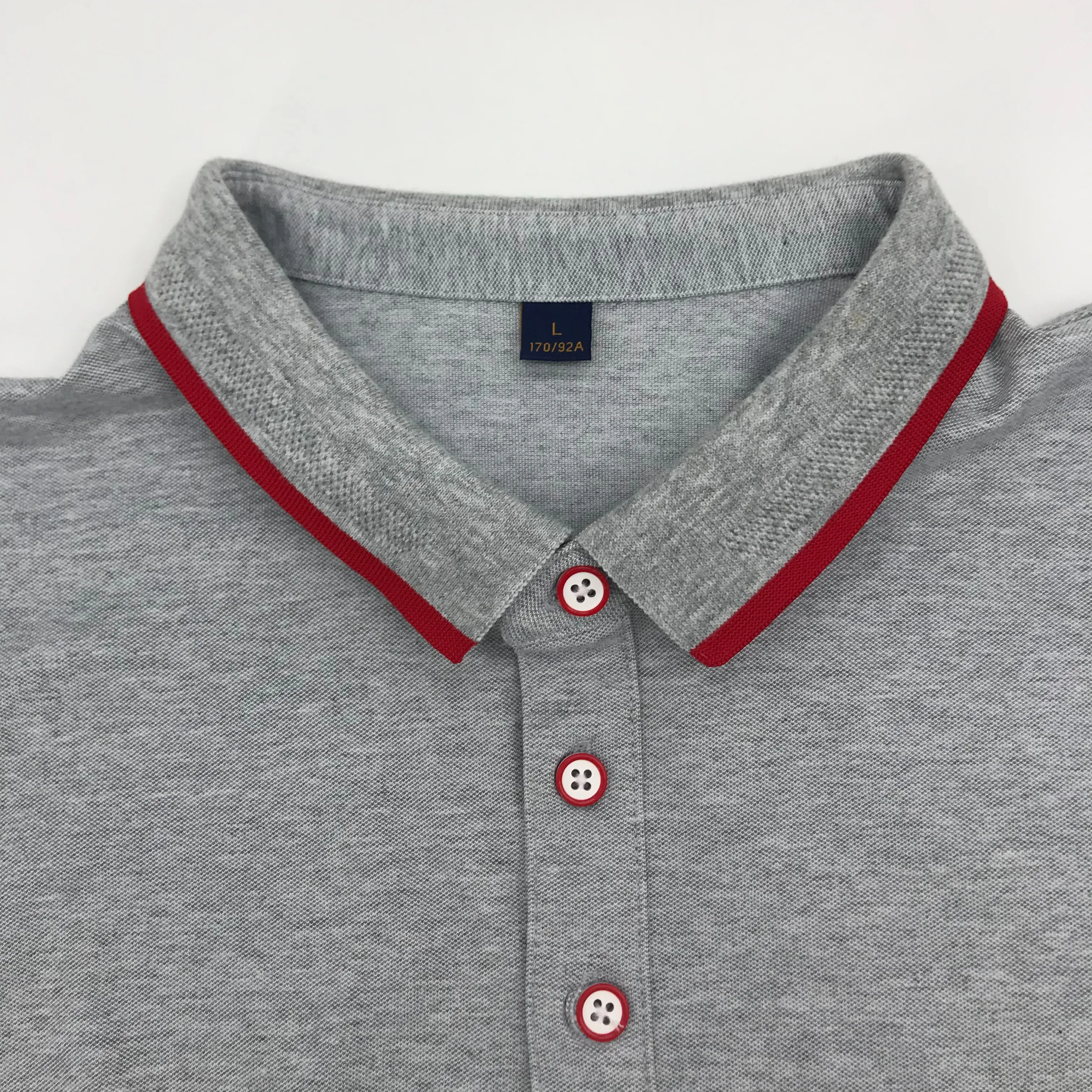 Nouveau design de qualité à la mode couleur unie 260g ajustement 100% coton polos en gros à manches courtes garçon Sport chemise pour hommes