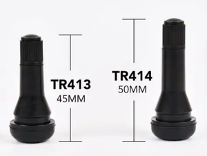 Valvola per pneumatici auto e camion ad alta pressione <span class=keywords><strong>TR</strong></span> 412/413/414 a scatto, in gomma, tubeless - Product Image 2