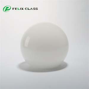 Abat-jour en verre opale blanc brillant personnalisé pour lustre suspendu, taille moyenne, LED, protection des yeux, dimmable, garantie 3 ans - Product Image 4