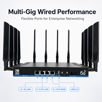 Router CPE WiFi 7 5G de Grado Empresarial BE19000 Tri Banda MT7988AV 2.5G WAN LAN Ranuras para Doble SIM OpenWRT OEM ODM