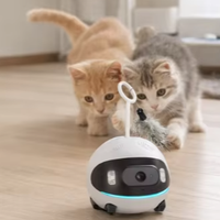 Caméra mobile 4G pour animaux de compagnie avec contrôle à distance pour toute la maison 135 °   Audio bidirectionnel grand angle pour chiens et chats