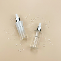 Usine personnalisé couleur conception parfum compte-gouttes 30ml vide bouteille d'huile essentielle clair cheveux huile cosmétique sérum bouteille en verre