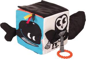 Jouet éducatif pour bébé en forme de cube en peluche personnalisé, avec des mots et des images, <span class=keywords><strong>jouets</strong></span> en forme de dés - Product Image 4