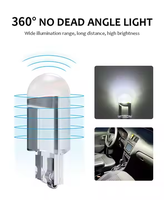 W5W T10 Auto LED-Lampe 5W Leistung 6000K Weiß COB Glas Kleine Automobile Kennzeichen Lampe Kuppel DRL Lese lampe Stil 12V Autos