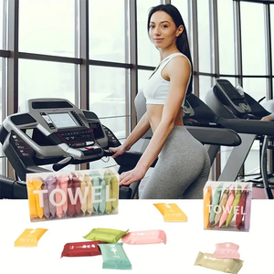 Asciugamano da bagno a compressione usa <span class=keywords><strong>e</strong></span> getta panno per assorbire l'<span class=keywords><strong>acqua</strong></span> telo da bagno portatile in cotone - Product Image 6