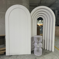 Décoration de scène multi-niveaux pour fête d'anniversaire ou mariage à l'étranger, arche de mariage