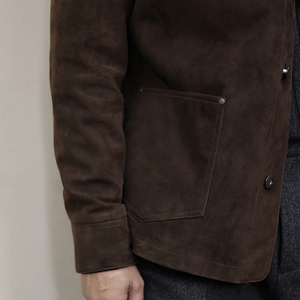 NAFA personalizar chaqueta de cuero de piel de cabra de ante nobuk suelta Premium para hombre con la mejor mano de obra <span class=keywords><strong>buen</strong></span> precio - Product Image 5