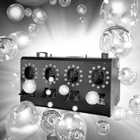 Machine à fumée à bulles LED monochrome 1500W avec télécommande pour DJ, concert, événement, mariage, spectacle, scène, effet