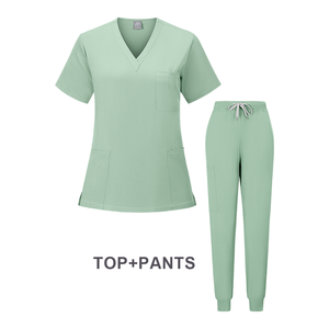 Uniformes d'hôpital personnalisés unisexe Tenue d'allaitement Vêtements de travail Infirmière médicale Femmes Hommes Deux Pièces Pantalon de Jogging Grande Taille Ensembles de gommage - Product Image 5