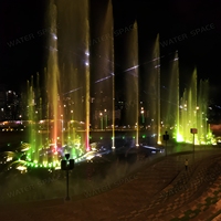 Air Mancur Luar Ruangan Modern dengan Lampu, Musik, Air Mancur Menari, Kolam Air Mancur, Air Mancur Dekoratif, Pemasangan di Tempat