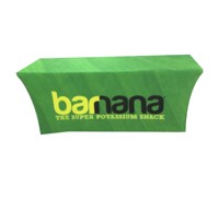 Manteles de Tela Impresos a Todo Color, Cubiertas de Mesa Publicitarias Elásticas Personalizadas para Ferias Comerciales y Eventos