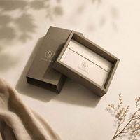 Cajas de Cartón Reciclables con Cajón Deslizante para Cosméticos, Cajas Cuadradas de Papel Kraft para Regalos y Jabón