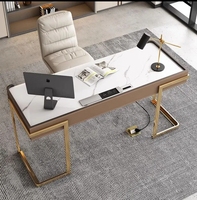 Mobilier de bureau de luxe Table en bois en forme de I Manger Bureau de patron Bureau de direction