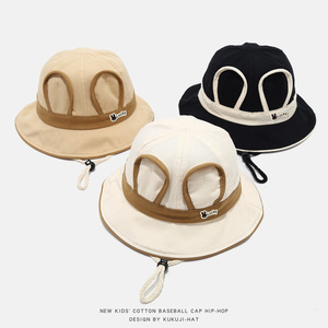 Sombrero de pescador para bebé, sombrero de verano para niños y niñas, para exteriores, de pescador, de algodón, Panamá - Product Image 2