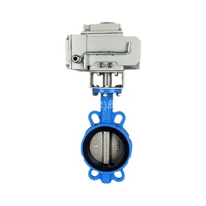 Válvula de mariposa eléctrica tipo wafer DN150 con control de encendido/apagado para suministro de agua - Product Image 3