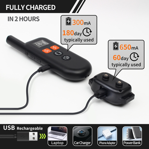 2 में 1 कुत्ते शॉक कॉलर अल्ट्रासोनिक छाल निवारक उपकरण दूरस्थ प्रशिक्षण ई कॉलर - Product Image 5