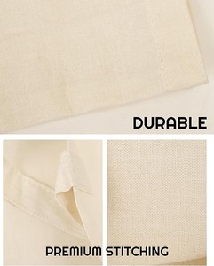 Sac fourre-tout en toile de coton à poignées en corde rayées, de qualité supérieure, moderne et réutilisable – Multifonctionnel pour le shopping, les cadeaux et la promotion - Product Image 3