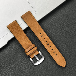 20mm 22mm <span class=keywords><strong>Bracelet</strong></span> de montre en <span class=keywords><strong>cuir</strong></span> style vintage de luxe pour Samsung <span class=keywords><strong>Galaxy</strong></span> <span class=keywords><strong>Watch</strong></span> 6 7 Band - Product Image 2