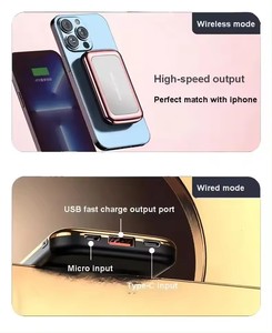 โลโก้ที่กําหนดเองกระเป๋าสตางค์Power Bank 5000Mahเครื่องชาร์จมินิแบบพกพาแม่เหล็กไร้สายPower BankประเภทCสําหรับIphone - Product Image 6