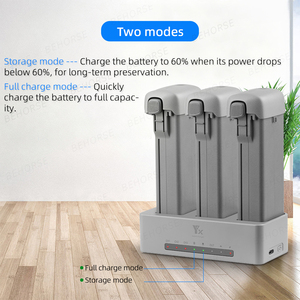 Hub de charge de <span class=keywords><strong>batterie</strong></span> pour <span class=keywords><strong>DJI</strong></span> <span class=keywords><strong>Avata</strong></span>, chargeur trois voies 360, station de charge rapide 100W avec câble de charge, accessoire pour drone - Product Image 5