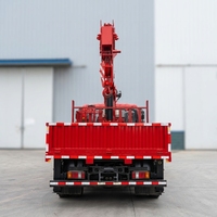 Grue de camion multifonctionnelle professionnelle de 6,3 tonnes à flèche rigide, grue mobile avec télécommande, adaptée aux travaux routiers