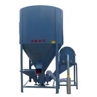 Broyeur-mélangeur vertical à aspiration automatique en acier de 500 kg à faible bruit, fonctionnement stable pour la production quotidienne de gros lots d'aliments