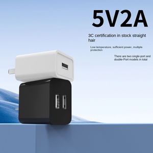 Chargeur 5v2a certifié 3C <span class=keywords><strong>adaptateur</strong></span> secteur GB fonction QC2.0 <span class=keywords><strong>10W</strong></span> 2 Ports PC matériau ignifuge USB écouteur tête de charge européenne - Product Image 2