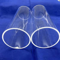 Tubes optiques de saphir de quartz d'approvisionnement d'usine tuyau d'essai en verre UV résistant aux hautes températures pour le frittage de poudre à bas prix