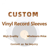 Fabrication sur mesure en usine de pochettes pour disques vinyles de 7, 10 et 12 pouces, pochettes transparentes pour albums, disques vinyles LP