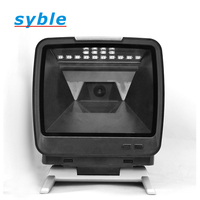 Lector de Códigos de Barras QR de Escritorio Syble XB-8809H para Hardware de Computadora, Escáner de Códigos de Barras Omnidireccional 2D con Cable