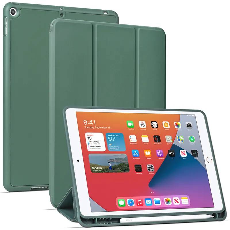 for iPad 10.2 inch Case 9th Generation 2021 8th Generation 2020 7th Generation 2019 Auto Wake/Sleep Feature Standing Cover