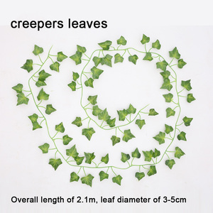 Ghirlanda di Edera Artificiale con Foglie Rampicanti in Seta 2,1m Decorazione Verde Finta per Pareti di Stanze Casa Appesa Decorazione per Ringraziamento e Capodanno - Product Image 3
