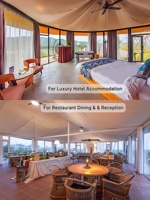 Maisons de villégiature préfabriquées, tentes de glamping de luxe avec 2 chambres pour les vacances