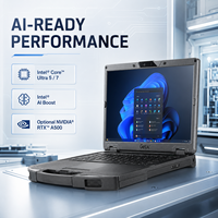 Nouvel ordinateur portable robuste Getac S510 Intel, écran lisible en plein soleil de 15,6 pouces, Windows 11 Pro, 12 cœurs, 16 Go de DDR5, pour les services sur le terrain en extérieur