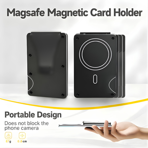 Tarjetero Magnético de Aluminio, Bloqueador de RFID, Cartera Metálica de Aluminio, Minimalista, para Hombre, Porta Tarjetas de Crédito - Product Image 2