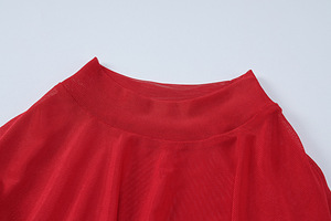 GX4343 Fashion Lady Street Wear Primavera Otoño Blusa Malla Ver a través de manga larga Unique <span class=keywords><strong>Cross</strong></span> Top Camiseta de mujer - Product Image 5