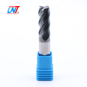 Dao phay CNC phủ cacbua vonfram rắn UNT, HRC45, 4 cạnh, đầu phẳng, dùng cho thép - Product Image 4