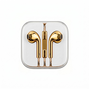 Auriculares con cable cromados en oro completo, auriculares con cable tipo C, auriculares con cable USB C, auriculares plateados con cable - Product Image 6