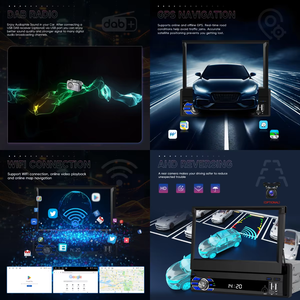 (EU cổ phiếu) podofo 7 ''autoradio Android đài phát thanh xe 4 + 64 gam có thể thu vào màn hình cảm ứng không dây Carplay & Android Auto BT/Wifi/GPS - Product Image 2