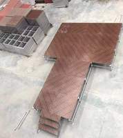 Scène portable en aluminium pour extérieur/intérieur |   Scène modulaire à montage rapide pour spectacles et fêtes