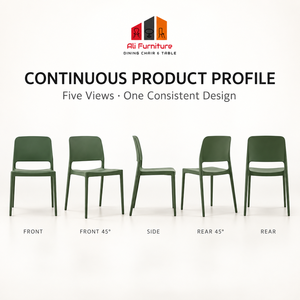 Chaise <span class=keywords><strong>de</strong></span> salle à manger moderne en plastique, légère et empilable, pour la maison, la salle à manger, le café, le restaurant, le bistrot - Vente en gros usine - Product Image 3